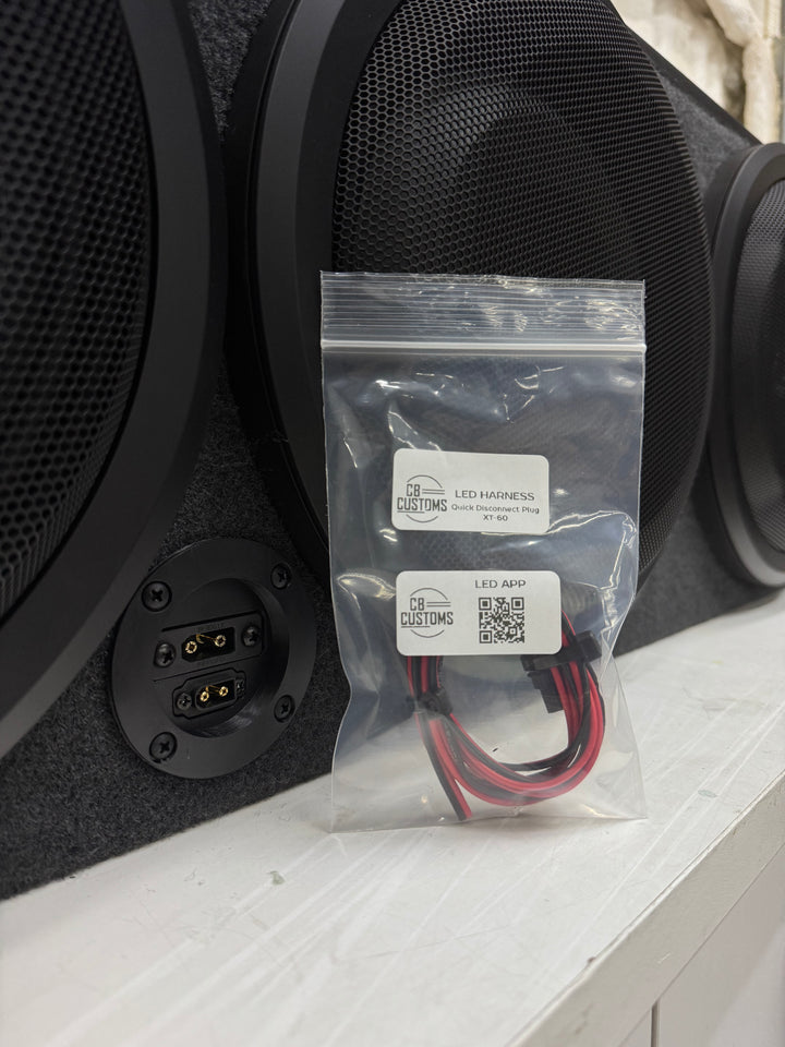 Stage 2 Sealed Subwoofer Enclosure Loaded with 3 Wāvtech Thin Pro 12's For Ford (REQUIRES 2.5" INCH SEAT LIFT)