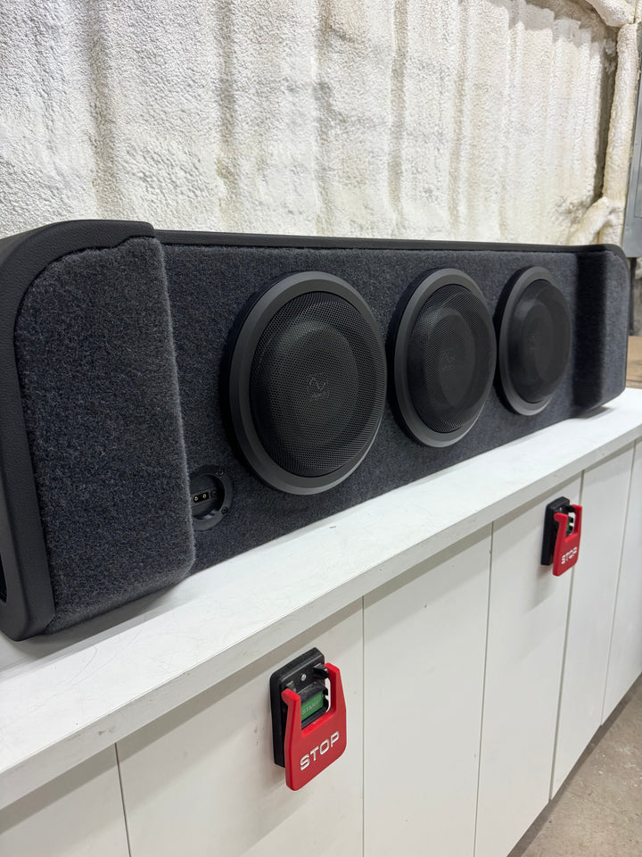 Stage 1 Sealed Subwoofer Enclosure Loaded with 3 Wāvtech Thin Pro 10's For Ford