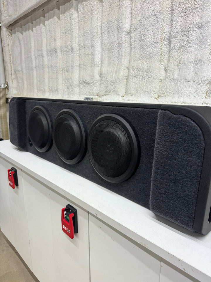 Stage 1 Sealed Subwoofer Enclosure Loaded with 3 Wāvtech Thin Pro 10's For Ford