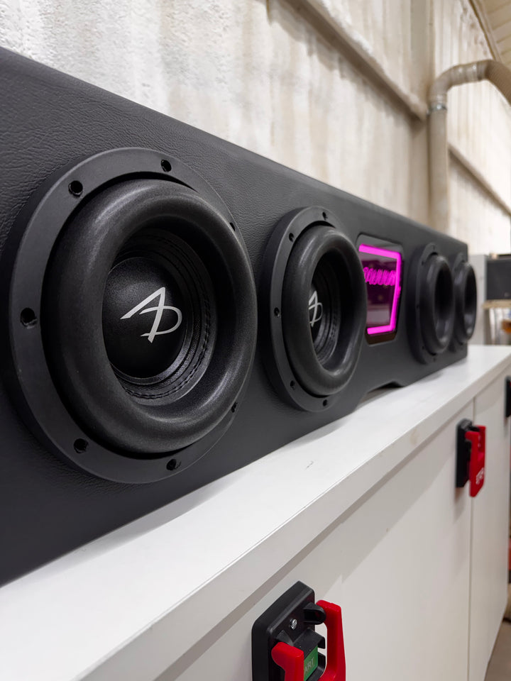Stage 2 Essential Ported Subwoofer Enclosure Loaded With 4 Audio Dynamics 3008's